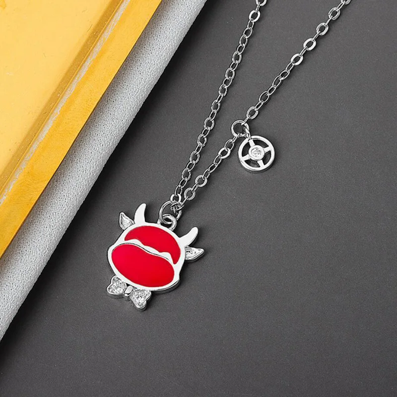 KOFSAC New Fashion 925 Sterling Silver Necklaces Women Jewelry Cute Discoloration Zodiac Cartoon Cow Pendant Girl Birthday Gifts
KOFSAC New Fashion 925 Sterling Silver Necklaces Women Jewelry Cute Discoloration Zodiac Cartoon Cow Pendant Girl Birthday Gifts