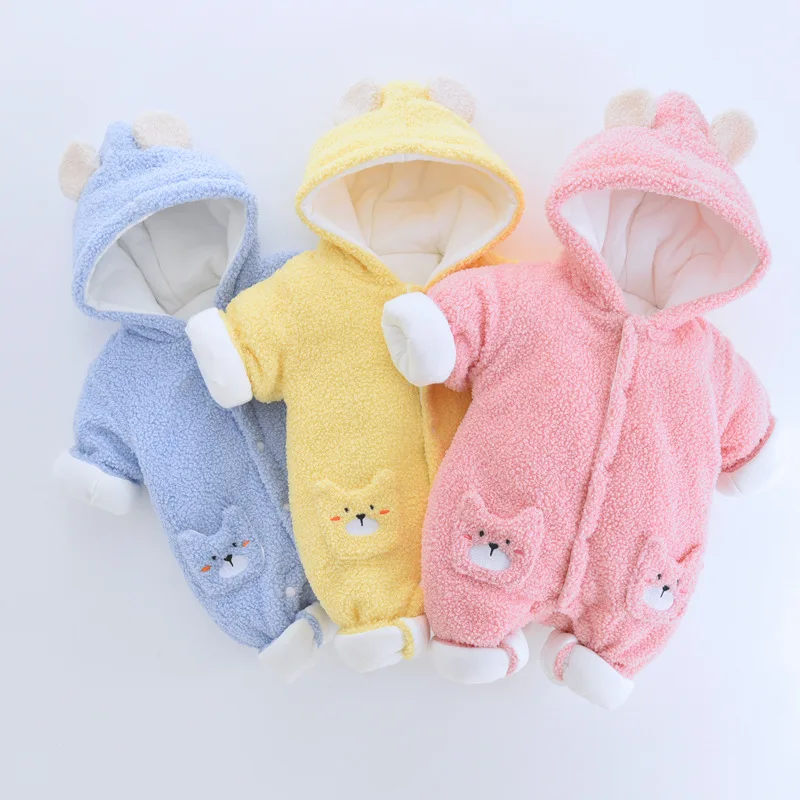 New Winter Jumpsuit for Newborns Baby Girl Warm Fur Rompers Thicken Hooded Windproof Clothes New Born Romper Baby Boy Clothes
New Winter Jumpsuit for Newborns Baby Girl Warm Fur Rompers Thicken Hooded Windproof Clothes New Born Romper Baby Boy Clothes