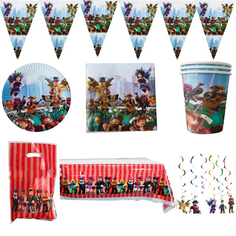 73Pcs/lot Happy Birthday Party Robott Plates Boys Favors Cups Napkins Tablecloth Baby Shower Decorate Banner Ggifts Bags Swirls
73Pcs/lot Happy Birthday Party Robott Plates Boys Favors Cups Napkins Tablecloth Baby Shower Decorate Banner Ggifts Bags Swirls
