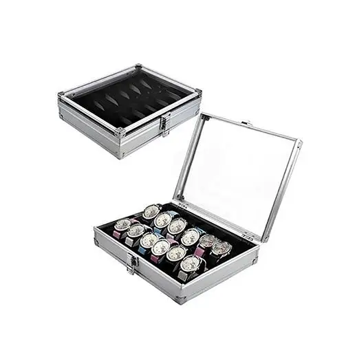 6/12 Grid Slots Aluminium Watch Box Case Wrist Watch Storage Box Jewelry Display Holder Professional Holder Organizer Watch Box
6/12 Grid Slots Aluminium Watch Box Case Wrist Watch Storage Box Jewelry Display Holder Professional Holder Organizer Watch Box