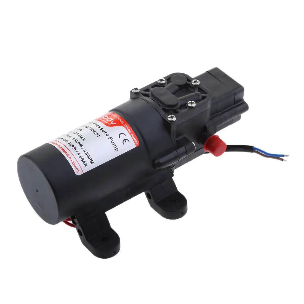 24V Water Pump 70PSI Self Priming Pump High Pressure Electric Diaphragm Automatic Switch
24V Water Pump 70PSI Self Priming Pump High Pressure Electric Diaphragm Automatic Switch