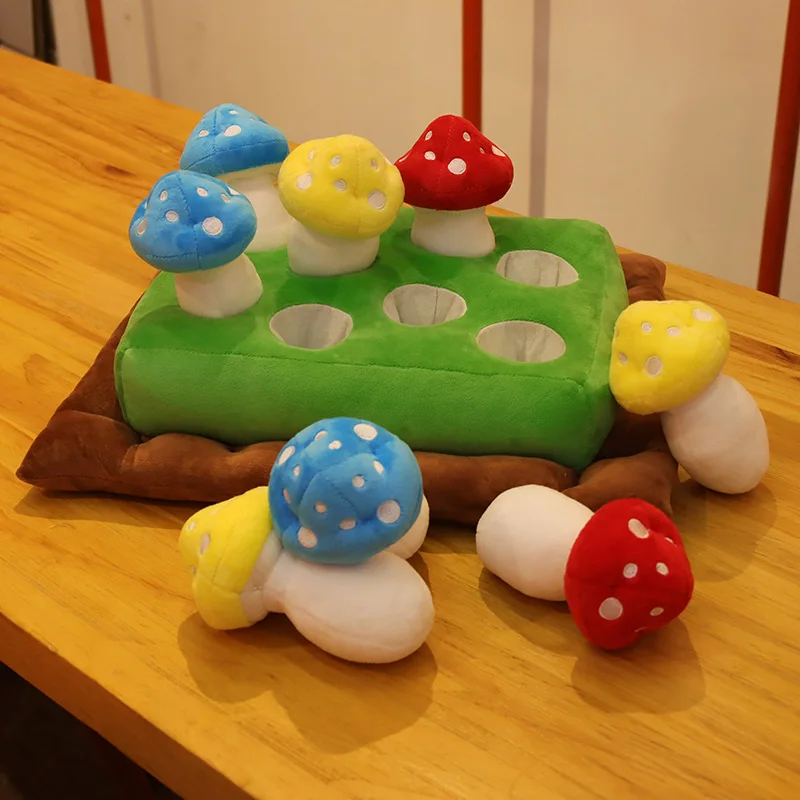 40CM Creative Cute Mushroom Baby Educational Toys Pick Off 8pcs Mushrooms In Glass Floor Soft Stuffed Toys For Kids Gifts
40CM Creative Cute Mushroom Baby Educational Toys Pick Off 8pcs Mushrooms In Glass Floor Soft Stuffed Toys For Kids Gifts