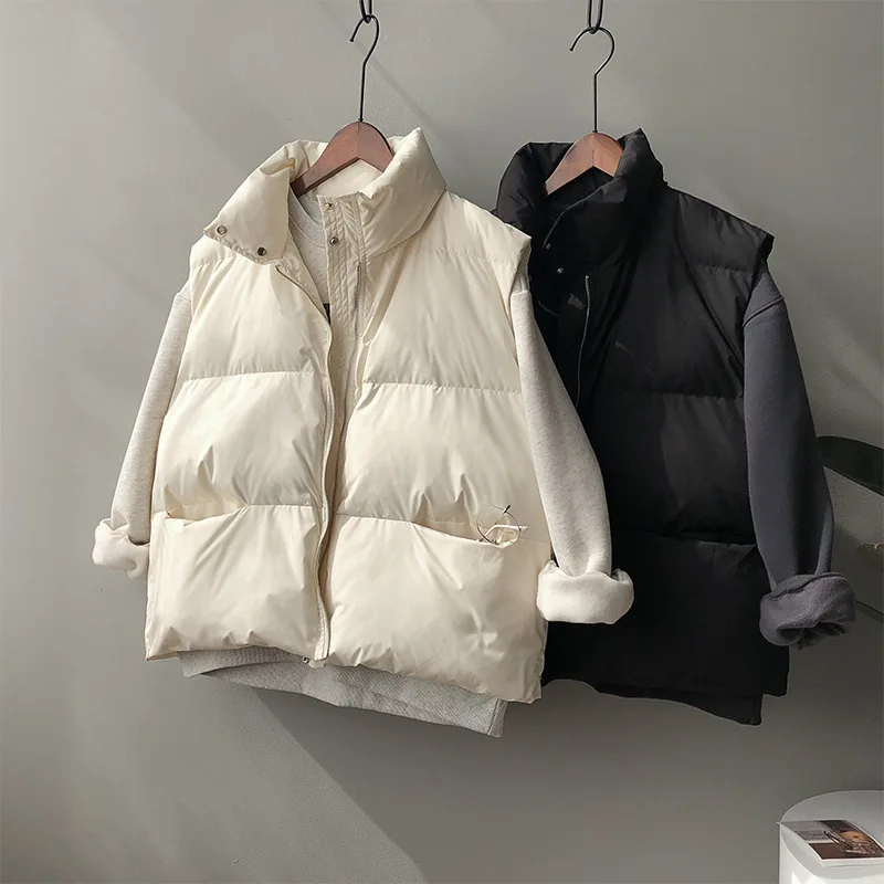 Women‘s Cotton Vest Autumn Winter Zipper Solid Color Waistcoat Padded Cotton Thick Warm Leisure Outerwear Streetwear
Women‘s Cotton Vest Autumn Winter Zipper Solid Color Waistcoat Padded Cotton Thick Warm Leisure Outerwear Streetwear