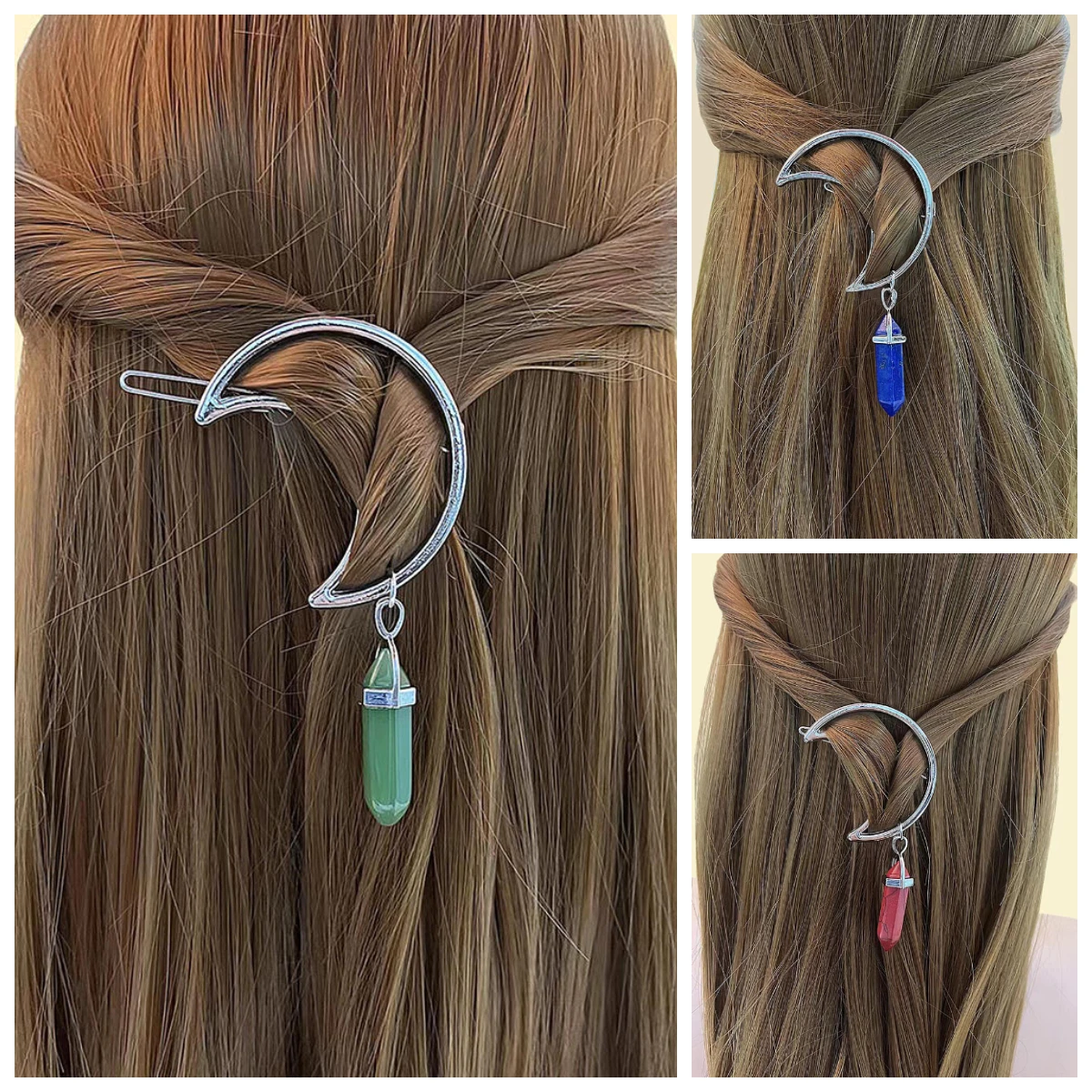 1Pc High Quality Retro Goddess Charm Hollow Hair Clip Moon Shape Pendant Clamp Pin Barrette Hair Accessories Hair Styling Clips
1Pc High Quality Retro Goddess Charm Hollow Hair Clip Moon Shape Pendant Clamp Pin Barrette Hair Accessories Hair Styling Clips