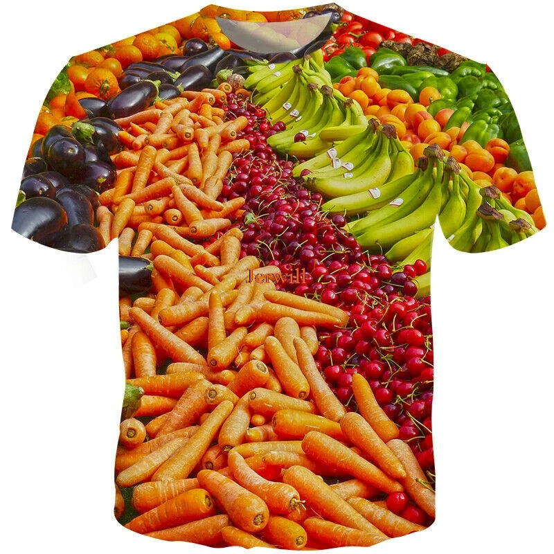 Vegetables 3D Print Casual T-Shirt Fashion Food VegMens Womens Short Sleeve Tops
Vegetables 3D Print Casual T-Shirt Fashion Food VegMens Womens Short Sleeve Tops