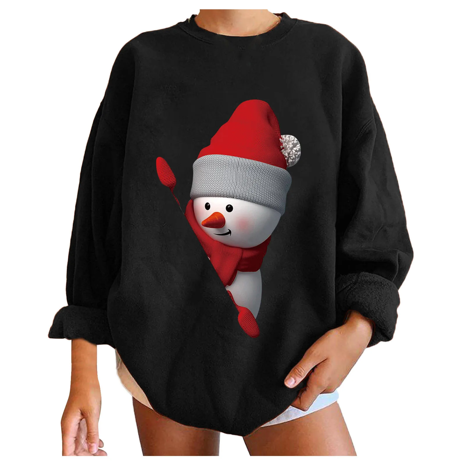 Повседневный Рождественский Женский базовый пуловер Crewneck, Свободный Длинный свитшот, топ с рукавом, женские худи и свитшоты, пуловер
Повседневный Рождественский Женский базовый пуловер Crewneck, Свободный Длинный свитшот, топ с рукавом, женские худи и свитшоты, пуловер
