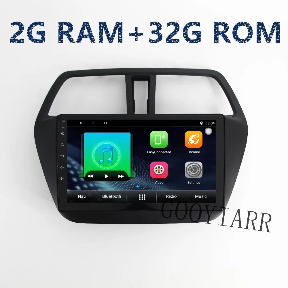 Автомобильный радиоприемник 1din четырехъядерный процессор RAM2G + ROM32G Android