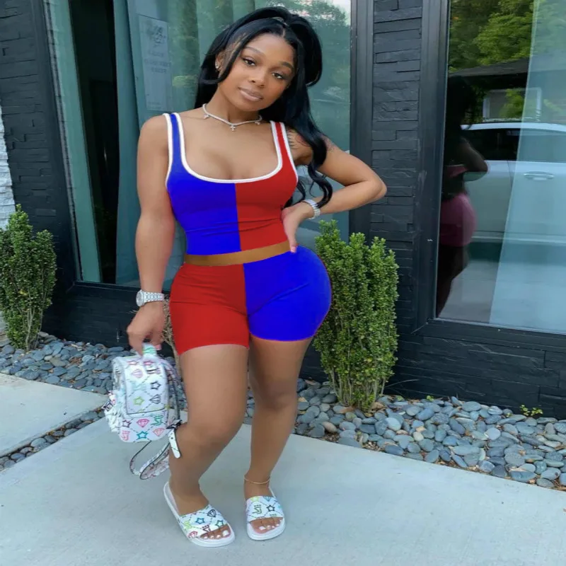 2020 New Women Summer Solid Sporty Fashion Two Piece Set Short Tank Tee Top Shorts Suit Casual Tracksuit Outfit Sweatsuit
2020 New Women Summer Solid Sporty Fashion Two Piece Set Short Tank Tee Top Shorts Suit Casual Tracksuit Outfit Sweatsuit