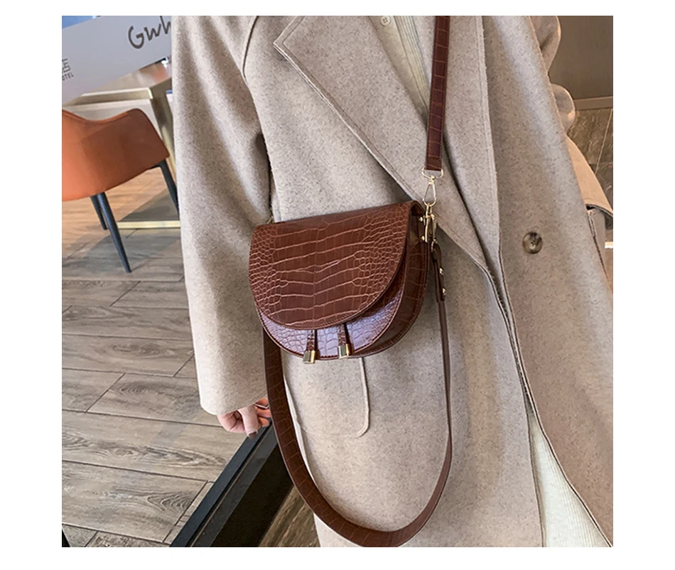 Luxury Purse Shoulder Bags Famous Design Pu Leather Women Crossbody Bags Shopping Street Female Handbags Crocodile Semicircle
Luxury Purse Shoulder Bags Famous Design Pu Leather Women Crossbody Bags Shopping Street Female Handbags Crocodile Semicircle