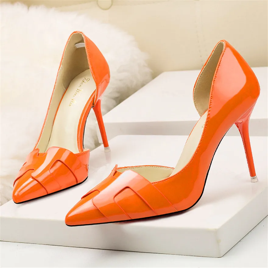2022 New Show Thin Women High Heels Shoes Patent Leather Fashion Pumps Woman Side Cut-Outs Shallow Ladies Office Shoes 8 Colors
2022 New Show Thin Women High Heels Shoes Patent Leather Fashion Pumps Woman Side Cut-Outs Shallow Ladies Office Shoes 8 Colors