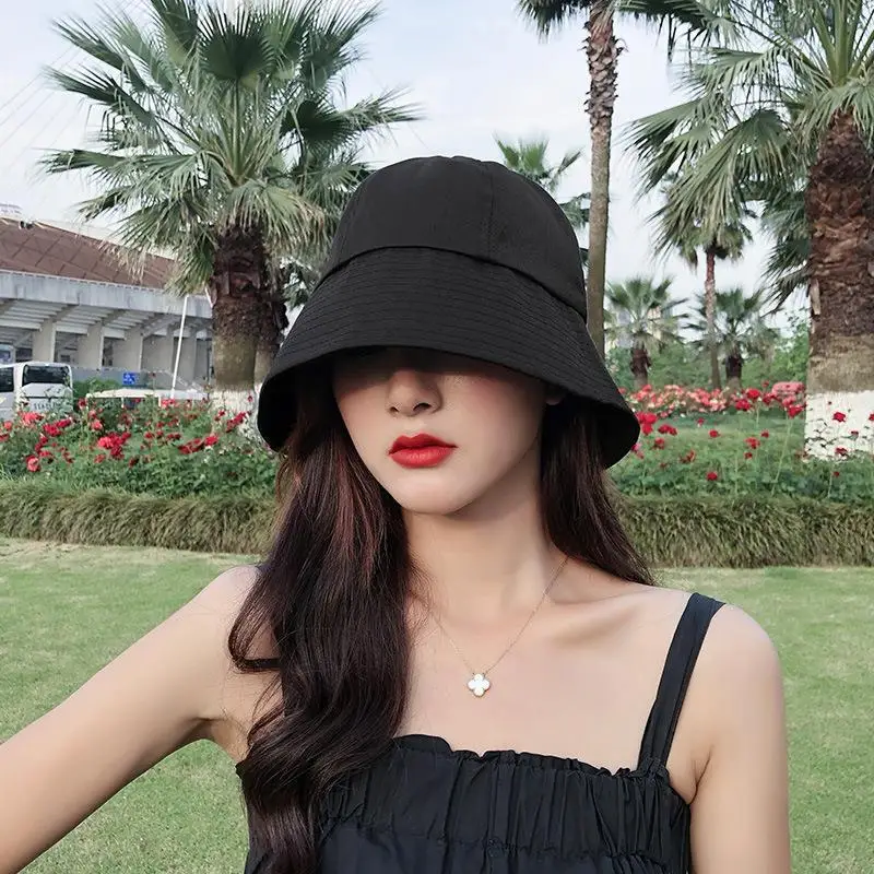Summer Bucket Hat Women Foldable Panama Beach Sun Hats Solid Color Cotton Outdoor Lady Girls Fishing Fisherman Cap
Summer Bucket Hat Women Foldable Panama Beach Sun Hats Solid Color Cotton Outdoor Lady Girls Fishing Fisherman Cap