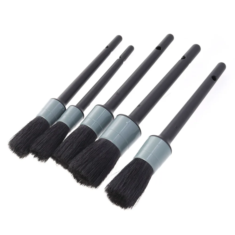 5 in 1 Boar Hair Car Cleaning Brush Set Detail Brush for Cleaning Automotive Wheels Rims Interior and Exterior 
5 in 1 Boar Hair Car Cleaning Brush Set Detail Brush for Cleaning Automotive Wheels Rims Interior and Exterior