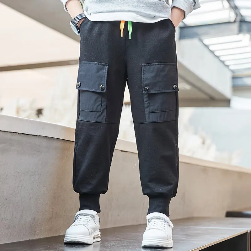4-14 Years Old Boy Pants with Pockets Korean Style Fashion Spring Autumn Cotton Sport Cargo Pants Kids Children Leisure Trousers
4-14 Years Old Boy Pants with Pockets Korean Style Fashion Spring Autumn Cotton Sport Cargo Pants Kids Children Leisure Trousers