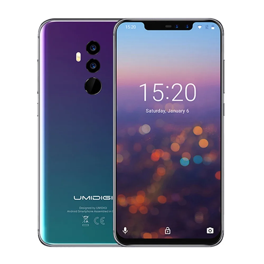 

UMIDIGI Z2 Pro Ceramic Edition 4G Smartphone Android 8.1 6GB+128GB Helio P60 Octa Core 16MP+8MP Wireless Charger NFC Cell Phone