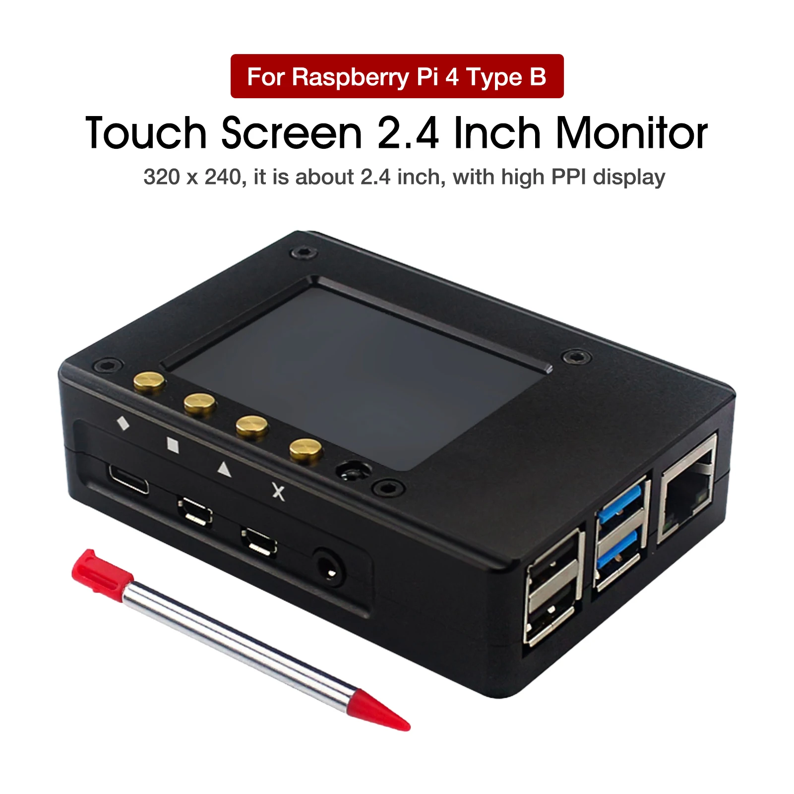 2,4 дюймовый Raspberry Pi 4 Модель B сенсорный экран 320*240 TFT LCD CNC алюминиевый чехол с охлаждающим вентилятором дисплей для Raspberry Pi 4
2,4 дюймовый Raspberry Pi 4 Модель B сенсорный экран 320*240 TFT LCD CNC алюминиевый чехол с охлаждающим вентилятором дисплей для Raspberry Pi 4