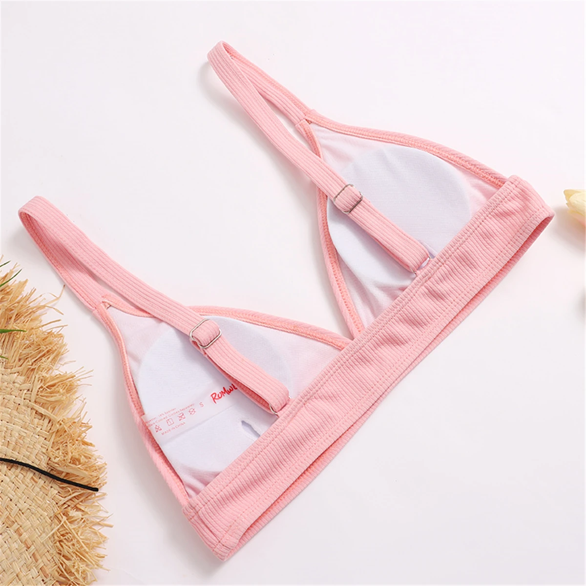 Swimwear Floral Swimsuit Push Up Bra Triangle Thong 2pcs Set Women Swimming Bathing Suits Solid Color Beachwear
Swimwear Floral Swimsuit Push Up Bra Triangle Thong 2pcs Set Women Swimming Bathing Suits Solid Color Beachwear