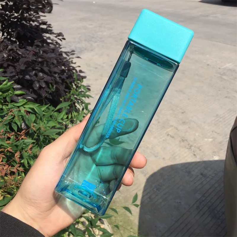 1Pc 480ml Transparent Square Plastic Matte Water Cup Outdoor Cold Juice Water Sports Cup with Portable Milk Rope Water Cup
1Pc 480ml Transparent Square Plastic Matte Water Cup Outdoor Cold Juice Water Sports Cup with Portable Milk Rope Water Cup