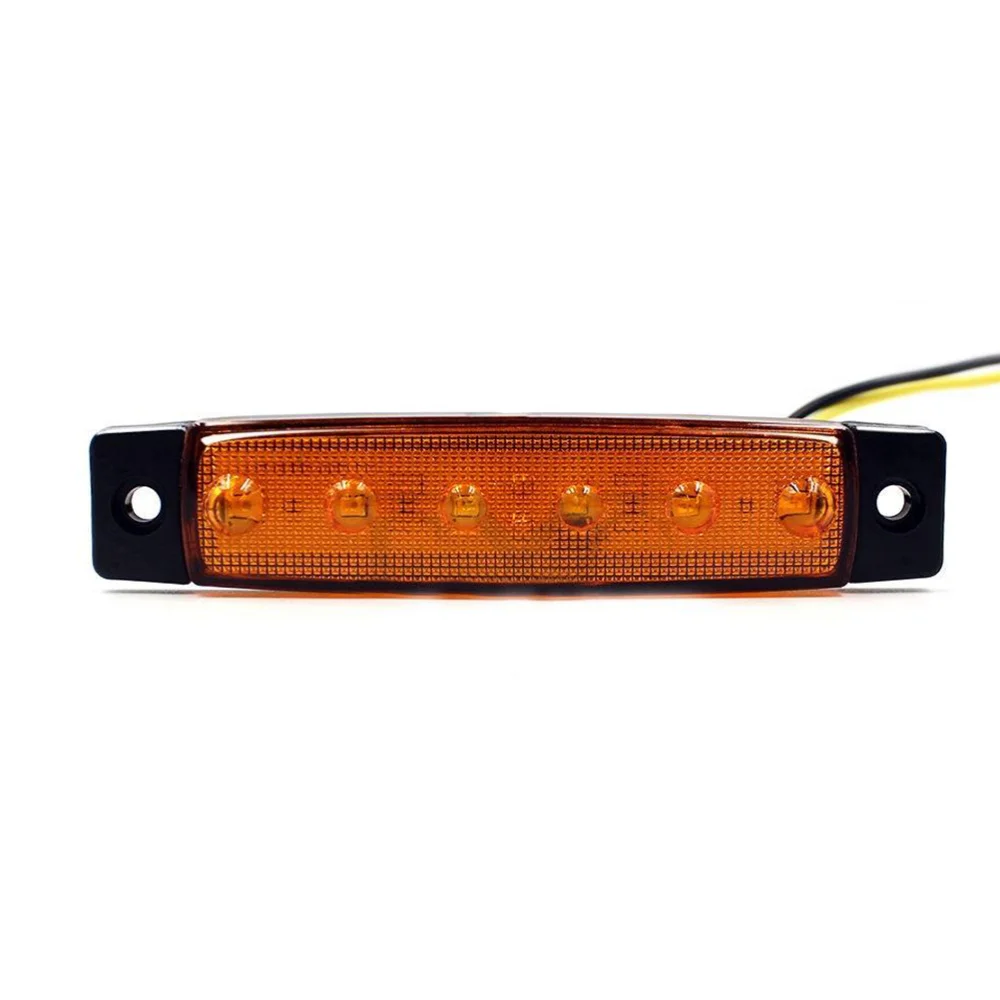 30Pcs 12V 6 LED Side Marker Indicators Lights Lamp for Car Truck Trailer Lorry (Red, Yellow and White)
30Pcs 12V 6 LED Side Marker Indicators Lights Lamp for Car Truck Trailer Lorry (Red, Yellow and White)