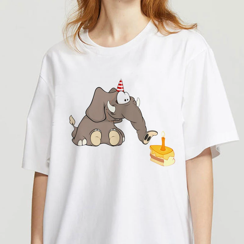 2021Women's Graphic Female Tee T-Shirt Kawaii Elephant Print Short Sleeve Round Neck Short Sleeve Lady Tops Tshirt Ladies
2021Women's Graphic Female Tee T-Shirt Kawaii Elephant Print Short Sleeve Round Neck Short Sleeve Lady Tops Tshirt Ladies