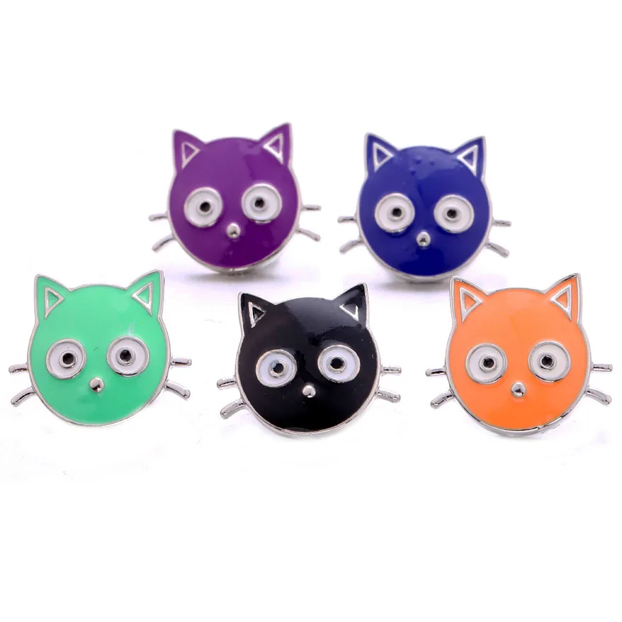 10pcs/lot Ginger Metal Lovely Cat Snap Buttons Jewelry Fit Love 18mm Snap Bracelets for women diy Jewelry
10pcs/lot Ginger Metal Lovely Cat Snap Buttons Jewelry Fit Love 18mm Snap Bracelets for women diy Jewelry