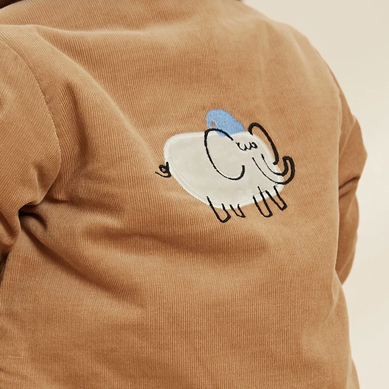 Детская рубашка с отворотами Minibalabala теплая куртка из овечьей шерсти для