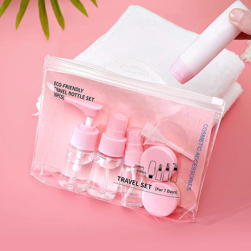 11pcs Travel Bottle Set Refillable Empty Travel Bottle Cosmetic Container for Shampoo Liquid Portable Air Travel Accessories
11pcs Travel Bottle Set Refillable Empty Travel Bottle Cosmetic Container for Shampoo Liquid Portable Air Travel Accessories