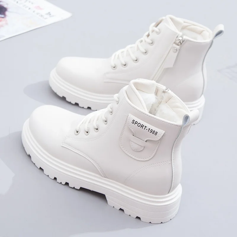 Women's Short Boots Autumn and Winter Warm Fur MartinBoots FashionSide ZipperLeather Ankle Boots with Thick Bottom Women's Shoes
Women's Short Boots Autumn and Winter Warm Fur MartinBoots FashionSide ZipperLeather Ankle Boots with Thick Bottom Women's Shoes