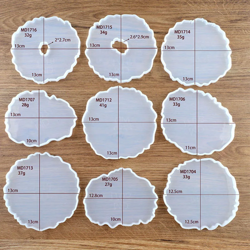 4PCS Resin Coaster Molds, Coaster Epoxy Molds,Silicone Resin Molds for Making Slices,Coasters, Home Decoration
4PCS Resin Coaster Molds, Coaster Epoxy Molds,Silicone Resin Molds for Making Slices,Coasters, Home Decoration