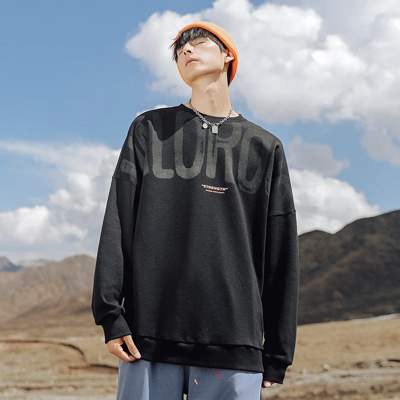 Молодежная модная Толстовка TFETTERS 2021, новая свободная повседневная мужская одежда, свитшот с надписью, мужская одежда на осень и зиму 
Молодежная модная Толстовка TFETTERS 2021, новая свободная повседневная мужская одежда, свитшот с надписью, мужская одежда на осень и зиму