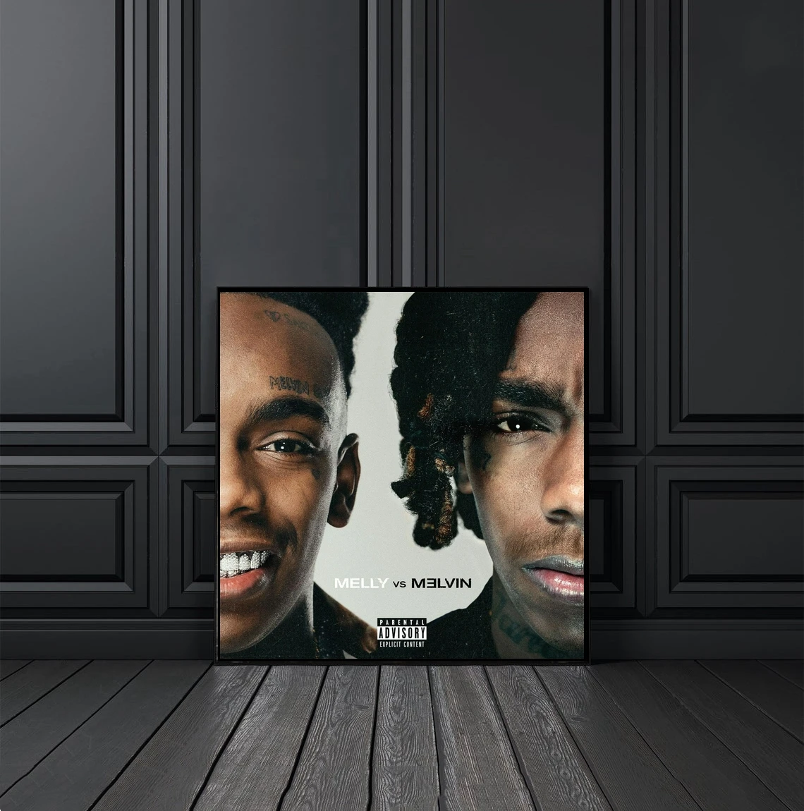 

YNW Melly по сравнению с музыкальным альбомом Melvin Обложка плакат холст печать рэп хип-хоп музыка Звезда Певица дома картины для украшения стен