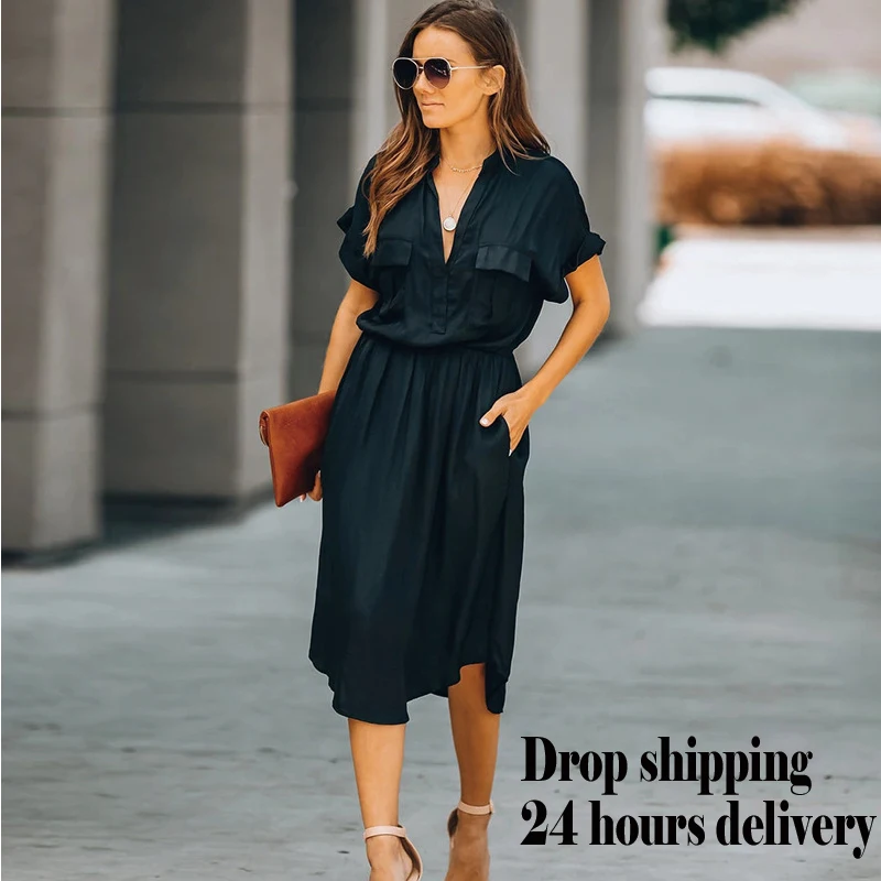 Women Black Boho Cover Up Blouse Sexy V Neck Loose Bikini Pocket Swimsuit Sunscreen Skirt Clothing Long Dress Bathing Beachwear
Women Black Boho Cover Up Blouse Sexy V Neck Loose Bikini Pocket Swimsuit Sunscreen Skirt Clothing Long Dress Bathing Beachwear