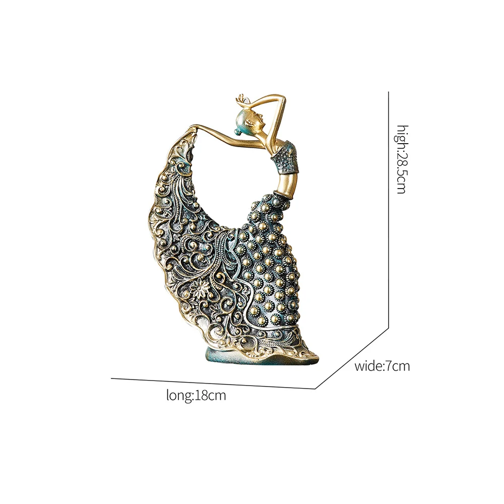 Modern Chinese Style Peacock Dance Girl Model Sculpture Home Decor Accessories Creative Statue Living Room Decoration Desk Decor
Modern Chinese Style Peacock Dance Girl Model Sculpture Home Decor Accessories Creative Statue Living Room Decoration Desk Decor