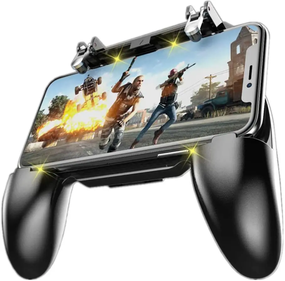 Mobile Game Controller, Mobile Game Trigger Joystick Gamepad Smartphone Game Handle Universal Fit Mobile Phones Below 6.5 inch
Mobile Game Controller, Mobile Game Trigger Joystick Gamepad Smartphone Game Handle Universal Fit Mobile Phones Below 6.5 inch
