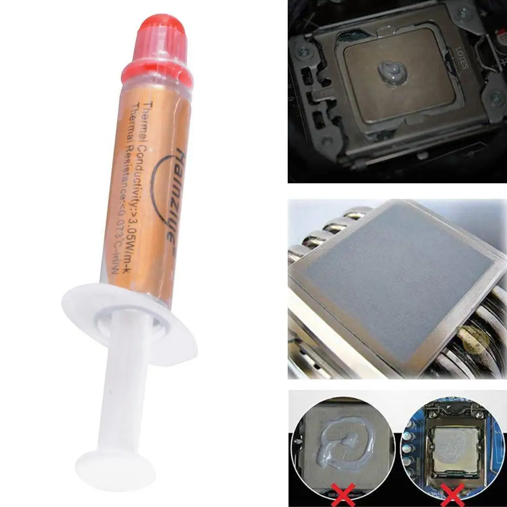 1g HY610-TU10 Golden Thermal Grease Silicone Grease GPU Compound Cooling Conductive For CPU Grease Silicone Chipset Paste F4G5
1g HY610-TU10 Golden Thermal Grease Silicone Grease GPU Compound Cooling Conductive For CPU Grease Silicone Chipset Paste F4G5