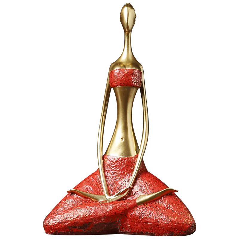 Practicing Yoga Female Crafts Statues Desktop Artwork Ornaments Resin Human Sculptures Modern Home Living Room Decor 2020ing
Practicing Yoga Female Crafts Statues Desktop Artwork Ornaments Resin Human Sculptures Modern Home Living Room Decor 2020ing