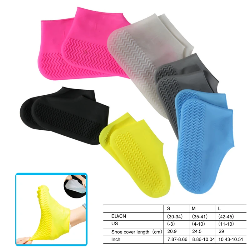 Durable Silicone Overshoes Cover Rain Waterproof Shoe Covers Boot Shoe Protector Reusable Rainproof Non-slip Washable Shoe Cover
Durable Silicone Overshoes Cover Rain Waterproof Shoe Covers Boot Shoe Protector Reusable Rainproof Non-slip Washable Shoe Cover