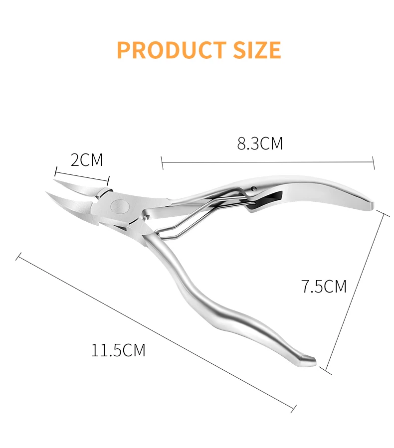 NEW Professional Nail Clipper Nail Correction Thick Nails Ingrown Toenails Nippers Dead Skin Dirt Remover Paronychia Nail Tools