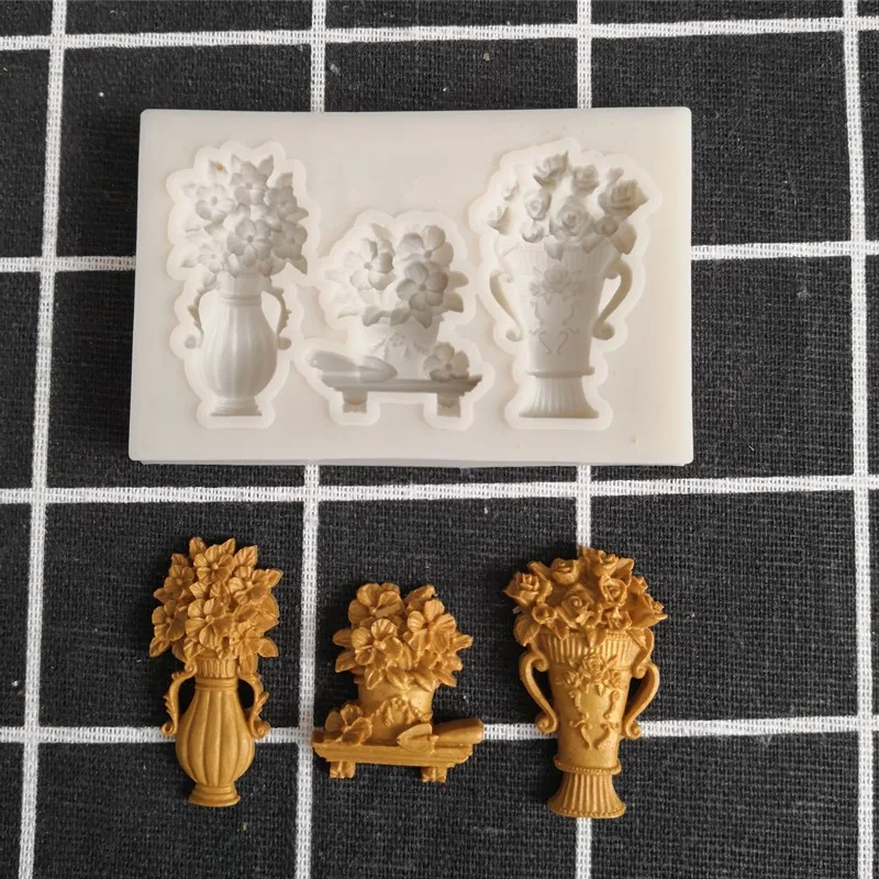 Flower basket silicone mold DIY fondant cake jelly candy chocolate decoration baking tool mold
Flower basket silicone mold DIY fondant cake jelly candy chocolate decoration baking tool mold