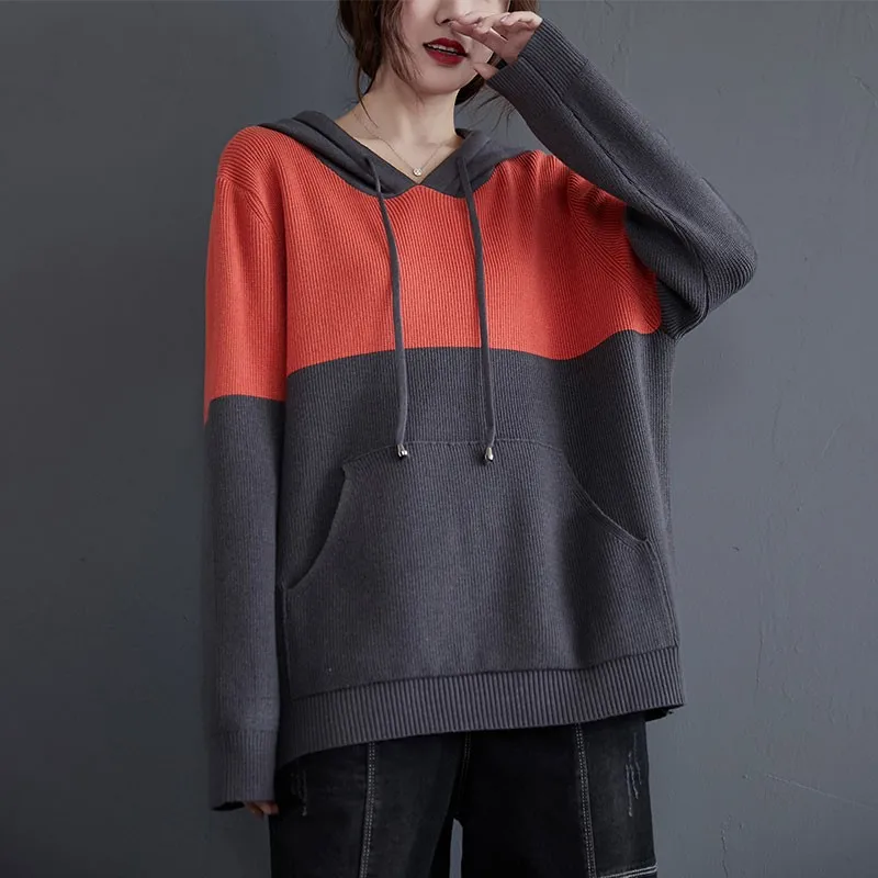 Женские повседневные толстовки, новинка 2020, Осенний простой стиль, цветной свободный удобный женский трикотажный свитшот с капюшоном в сти... 
Женские повседневные толстовки, новинка 2020, Осенний простой стиль, цветной свободный удобный женский трикотажный свитшот с капюшоном в сти...