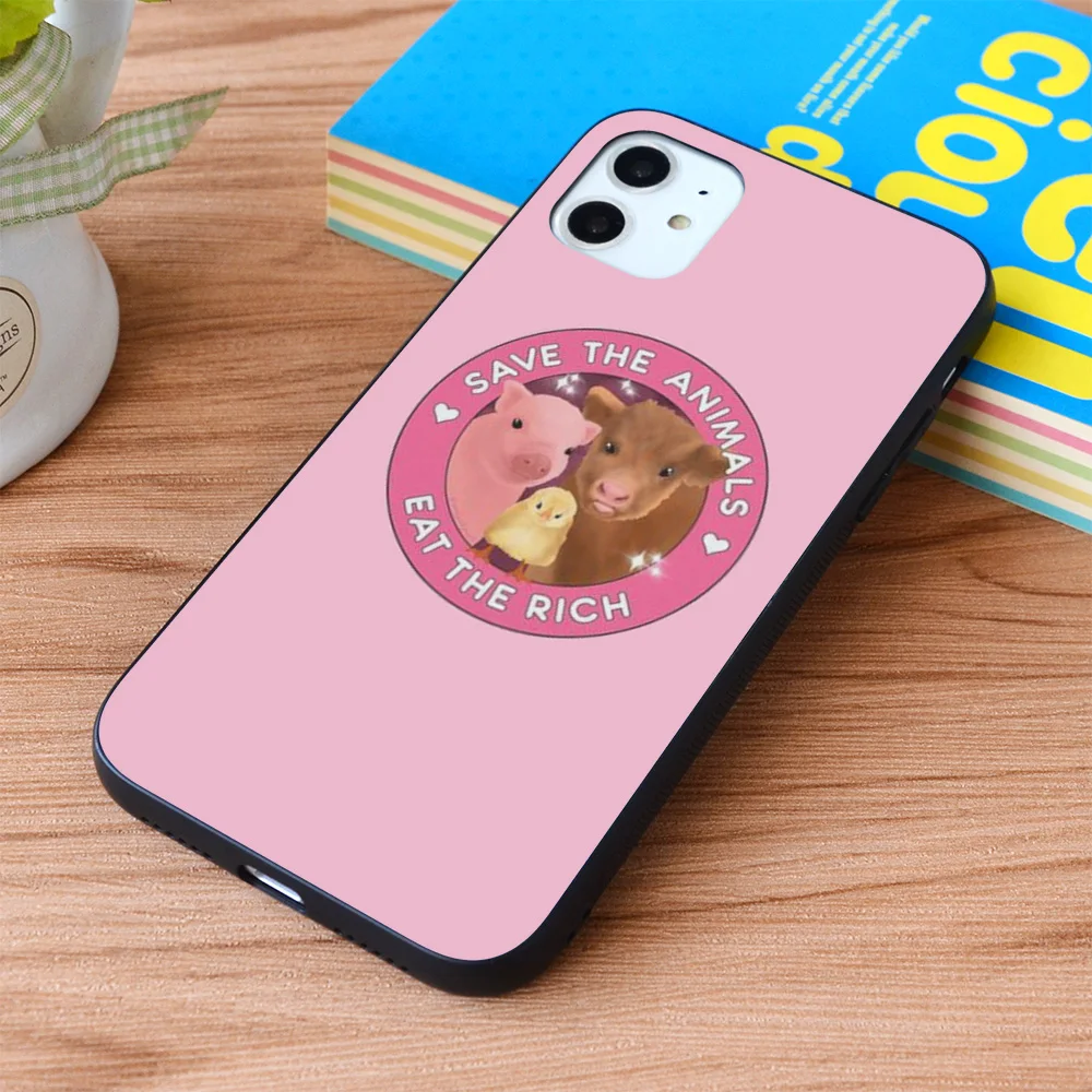 For iPhone SAVE THE ANIMALS, EAT THE RICH Soft TPU border Apple iPhone Case
For iPhone SAVE THE ANIMALS, EAT THE RICH Soft TPU border Apple iPhone Case