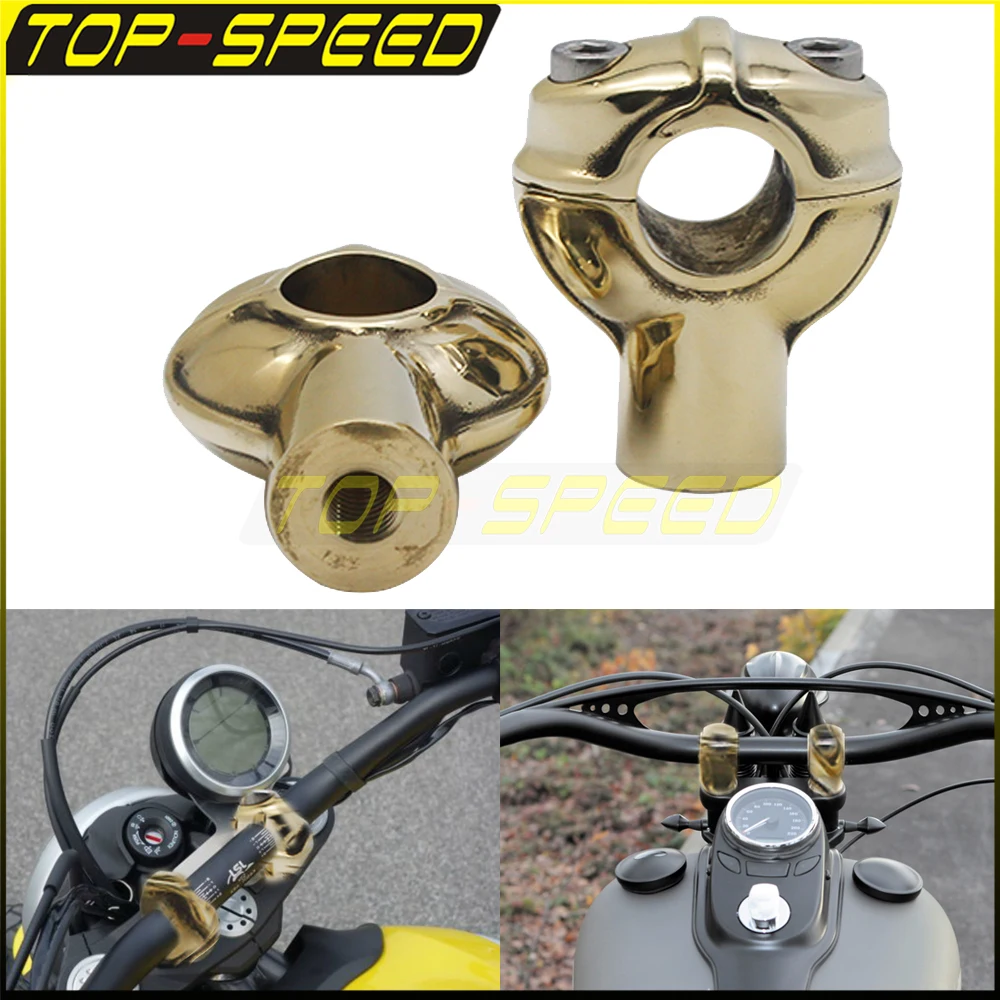 1" 25.4mm Handlebar Clamp Risers Universal Solid Brass Shorty Speed Motorcycle For Harley Cafe Racer
1" 25.4mm Handlebar Clamp Risers Universal Solid Brass Shorty Speed Motorcycle For Harley Cafe Racer