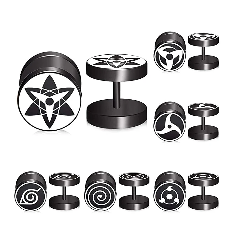 2pcs/Lot 1.0MM/18G Anime Sharingan Eyes Logo Fake Ear Plugs Akatsuki Uchiha Barbell Earrings Flesh Tunnels Piercing Jewelry
2pcs/Lot 1.0MM/18G Anime Sharingan Eyes Logo Fake Ear Plugs Akatsuki Uchiha Barbell Earrings Flesh Tunnels Piercing Jewelry
