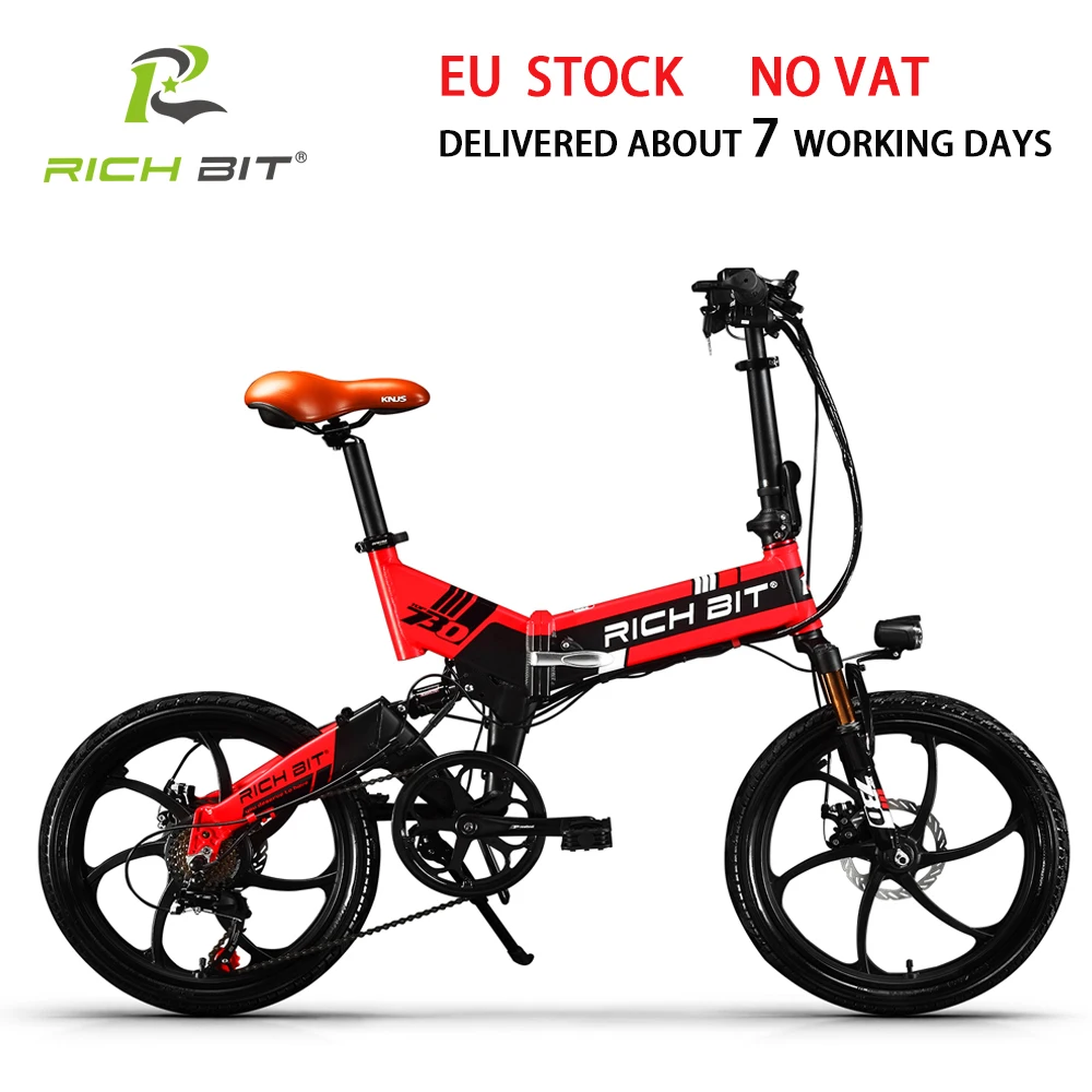 Richbit RT-730 250W Electric Bike 48V 8AH Lithium Battery 20 Inch Folding City Mountain Electric Bike Front Fork Shock Absorber
Richbit RT-730 250W Electric Bike 48V 8AH Lithium Battery 20 Inch Folding City Mountain Electric Bike Front Fork Shock Absorber