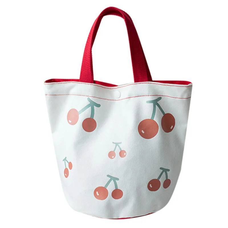New INS Canvas Bag Water Bucket Cute Handbag Box Bag Cherry Print Small Bag Lunch Box Bag
New INS Canvas Bag Water Bucket Cute Handbag Box Bag Cherry Print Small Bag Lunch Box Bag
