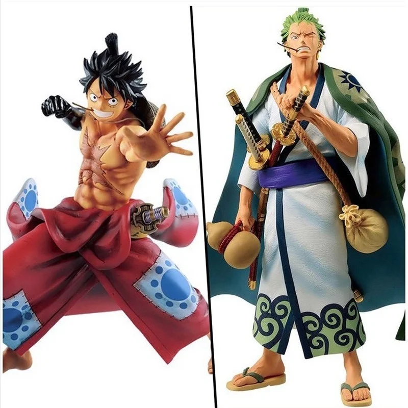 Bandai Anime ONE PIECE Wano Country Kimono Monkey D. Luffy Roronoa Zoro Armed Color Doll Model Children's Toy Decoration Unisex
Bandai Anime ONE PIECE Wano Country Kimono Monkey D. Luffy Roronoa Zoro Armed Color Doll Model Children's Toy Decoration Unisex