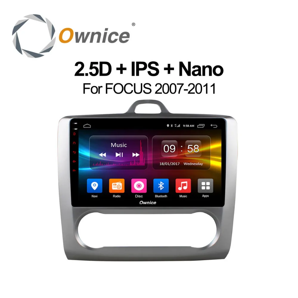 IPS Android 8 1 2 Гб RAM 4G SIM LTE автомобильный dvd-плеер GPS карта Bluetooth 4 0 RDS радио Wifi для Ford Focus