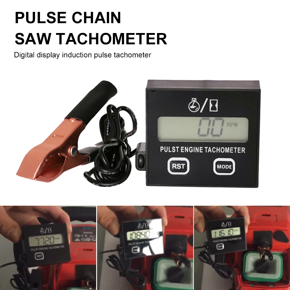 Digital Gasoline Engine Tachometer Resettable Inductive Contact Tachometer Battery Operated for Chain Saw Engine Lawnmower
Digital Gasoline Engine Tachometer Resettable Inductive Contact Tachometer Battery Operated for Chain Saw Engine Lawnmower