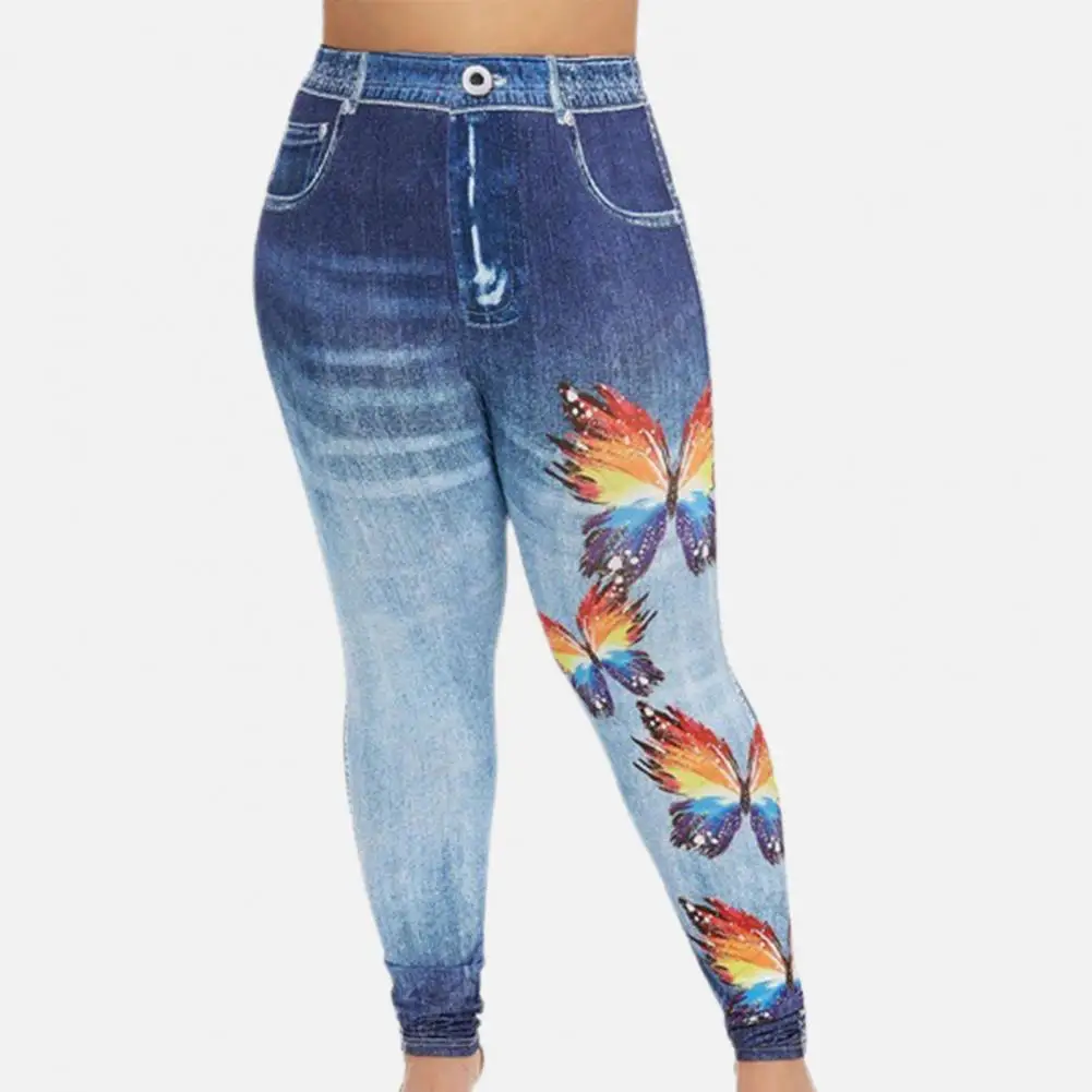 Women Denim Jeans Mens Denim Trousers SpringAutumn Imitation Jeans Leggings Stretchy Tights Butterflies Print Yoga Pants Running
Women Denim Jeans Mens Denim Trousers SpringAutumn Imitation Jeans Leggings Stretchy Tights Butterflies Print Yoga Pants Running