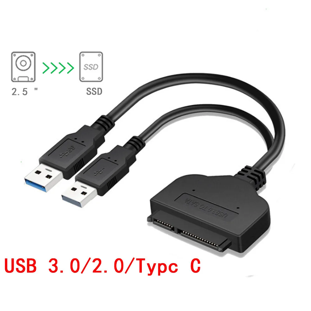 USB 3.0 SATA 3 Cable Sata to USB 3.0 Adapter Support 2.5 Inches External HDD SSD Hard Drive 22Pin Sata III Cable Type C USB 2.0
USB 3.0 SATA 3 Cable Sata to USB 3.0 Adapter Support 2.5 Inches External HDD SSD Hard Drive 22Pin Sata III Cable Type C USB 2.0