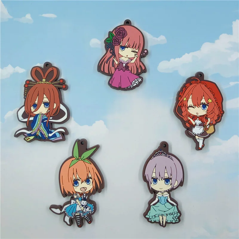 Japanese Animation The Quintessential Quintuplets Anime Rubber Pendant Keychain Gashapon Capsule Toys Gifts for Girls
Japanese Animation The Quintessential Quintuplets Anime Rubber Pendant Keychain Gashapon Capsule Toys Gifts for Girls